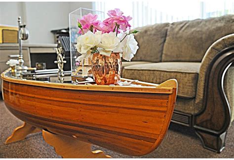 Here are how the best are made. Nautical Theme Furniture 100% Handmade Wooden Canoe Table 5 Feet