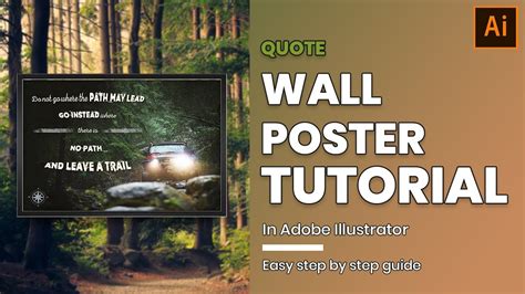 How To Design A Quote Poster In Adobe Photoshop Photoshop 2020 Easy