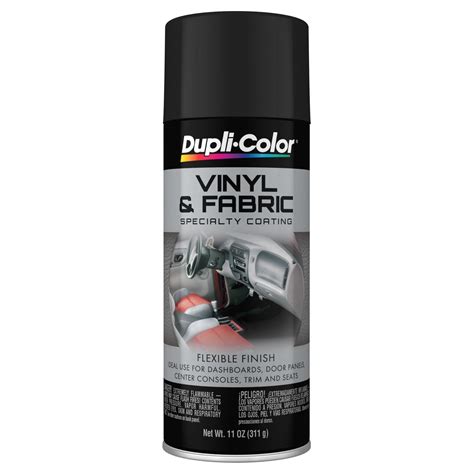 Dupli Color Flat Black Vinyl And Fabric Spray Paint 11oz