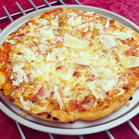 Pizza Carbonara Receta Muy Buena Factor Gastronómico