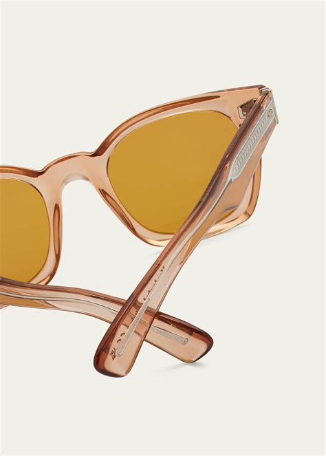 Oliver Peoples Merceaux Round Keyhole Sunglasses Bergdorf Goodman