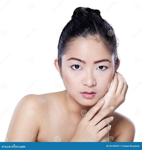 Beauty Face Of Chinese Girl Stock Image Image Of Ethnic Health 54158479