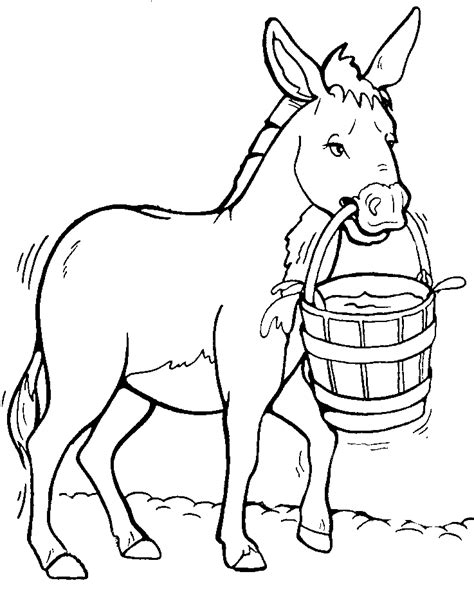 Donkey Coloring Pages 5 Coloring Kids
