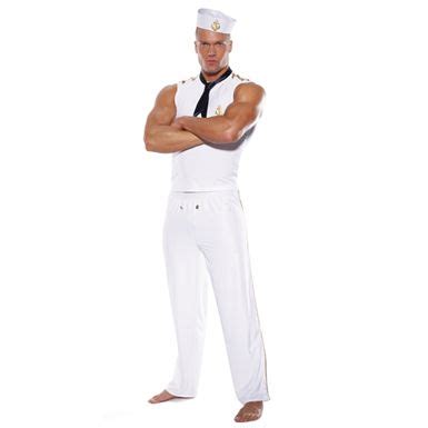 Mens Sexy Sailor Navy Military Halloween Costumes L XL EBay Costumes Sailor Costumes