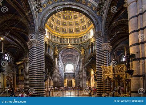 Interior Of Siena Cathedral In Tuscany Italy Editorial Image Image