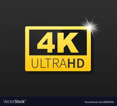 Roku tv is an easy way to stream what you love. 4k ultra hd label high technology led television Vector Image