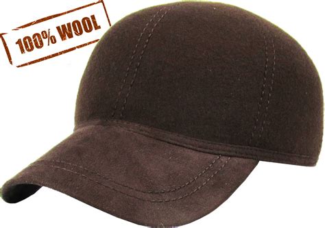 Solid Brown Wool Felt Polo Style Baseball Ball Cap Dat Hat Kbethos