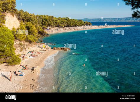 Nudist Beach Near Zlatni Rat Beach In Bol On Bra Island Croatia Stock Photo Royalty Free