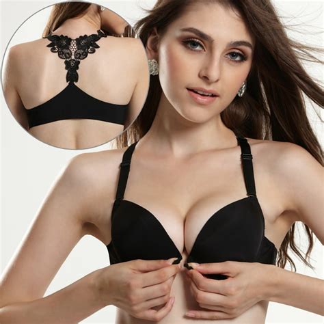 Buy Sexy Push Up Bra Lace Half Cup Bras Beautify Back