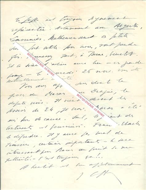 Certains l'appellent la « lettre de motivation » ou la « lettre d'accompagnement ». Lettre autographe signée de Jean Laffray, Journaliste ...