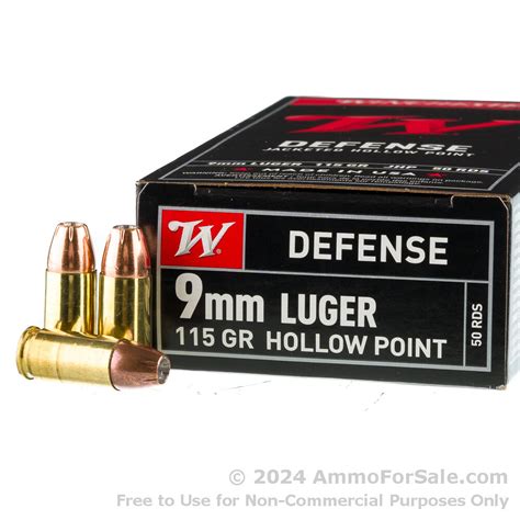 500 Rounds Of 115gr Jhp 9mm Ammo For Sale By Winchester Usa