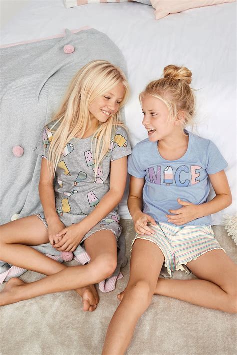 Buy Grey Blue Lolly Short Pyjamas Two Pack Yrs From The Next Uk