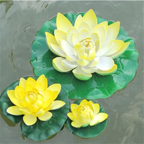 different size 3pcs 10cm 18cm 30cm eva real touch flowers artificial flowers silk flower lotus