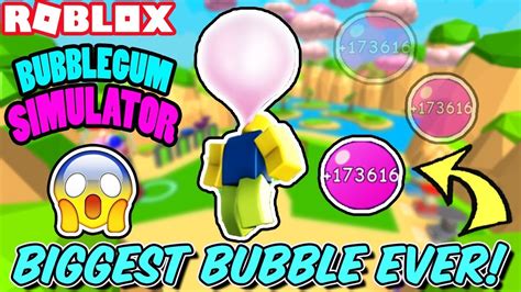 Blowing The Biggest Bubbles Ever In Bubblegum Simulator Roblox