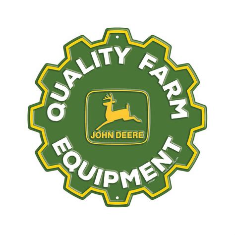 Mast General Store John Deere Quality Farm Equipment Round Metal Sign