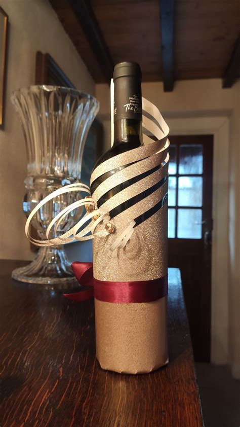 Wine Bottle Wrap Crystals Rhinestones Wine Bottles T Wrap Wine Wrap Wrapped Wine Bottles