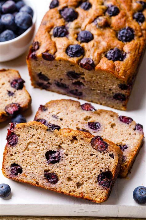 In large bowl, beat sugar and butter with spoon until light and fluffy. The Best Paleo Blueberry Banana Bread Ever (Easy Recipe ...