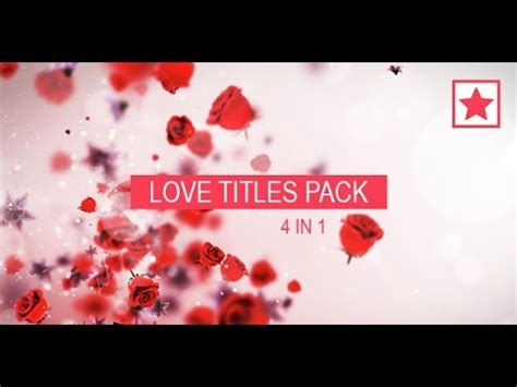 Love Titles Pack (After Effects template) - YouTube