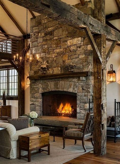 55 Luxury Living Rooms With Stone Fireplaces Page 9 Of 52