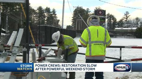 Power Crews Restoration Slow After Powerful Weekend Storm