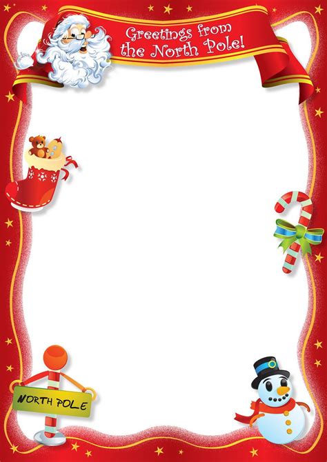 This letterhead template belongs to these categories: Christmas Letter Border Template Collection | Letter ...