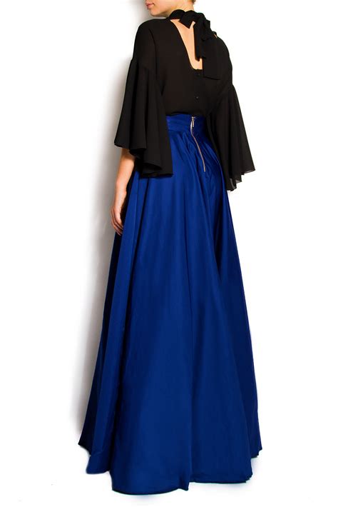 Pleated Taffeta Maxi Skirt Maxi Skirts Made To Measure