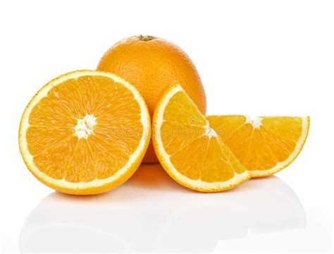Orange Fruit Isolated On White Background Stock Photo Image Of Color