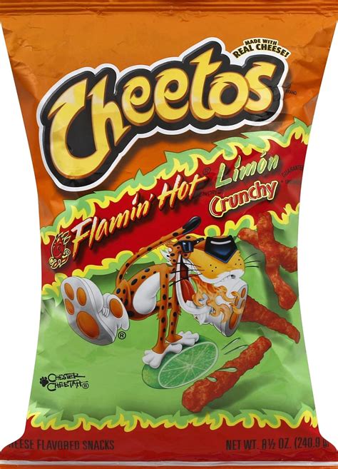 Cheetos Cheese Snacks Flamin Hot Limon 85 Oz