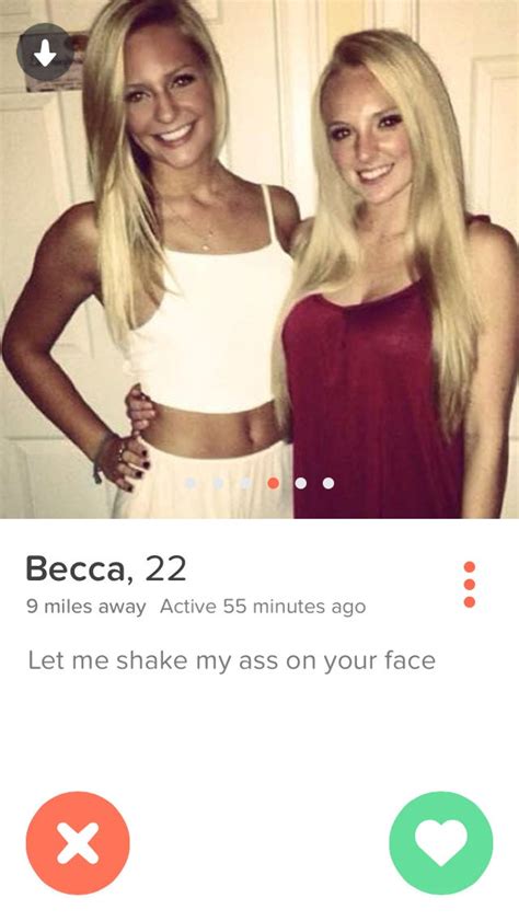 a hot blonde girl has a tinder bio that might be true but doesn t make any sense at all