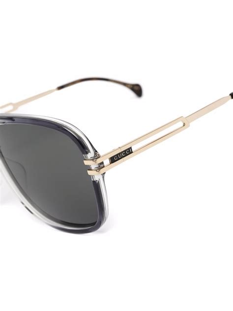 Gucci Eyewear Pilot Frame Sunglasses Farfetch