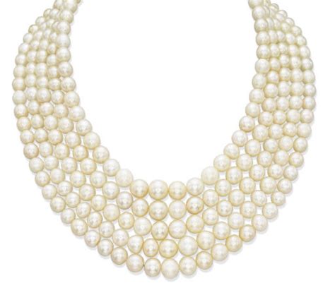 An Important Antique Natural Pearl And Diamond Necklace Christies