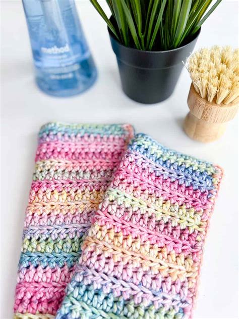 The Easiest Crochet Baby Washcloth With Step By Step Instructions