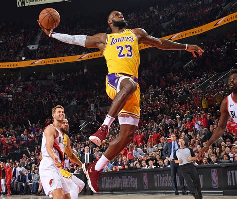 Blazers Spoil Lebron James Lakers Debut