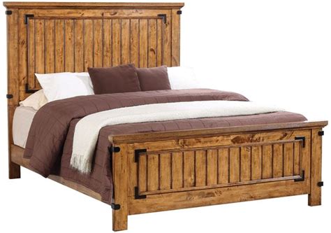 Coaster® Brenner 5 Piece Rustic Honey Queen Panel Bedroom Set Jarons