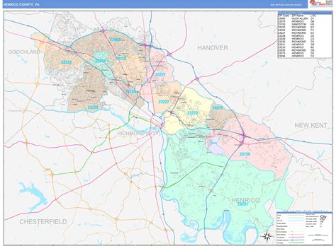 Henrico County Zip Code Map