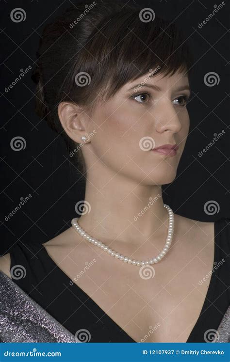 Aristocratic Lady Stock Image Image Of Evening Necklace 12107937
