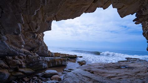 Cave Rocks Sea Stones Waves 4k Hd Nature Wallpapers Hd Wallpapers