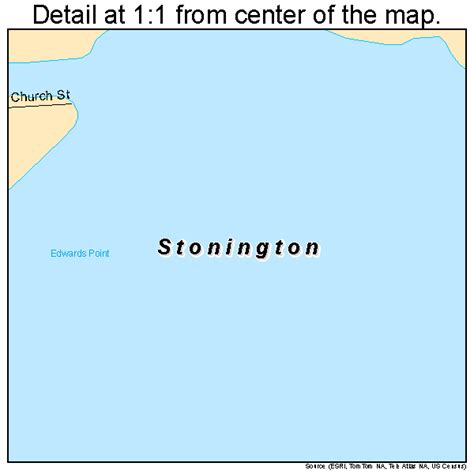 Stonington Connecticut Street Map 0973700
