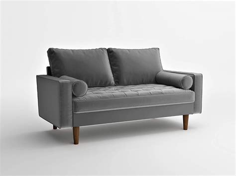 Container Furniture Direct S5456 Mid Century Modern Velvet Upholstered
