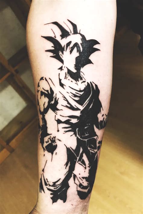 Dbz Tattoo Tattoo Font Calf Tattoo Anime Tattoos Forearm Tattoo Men