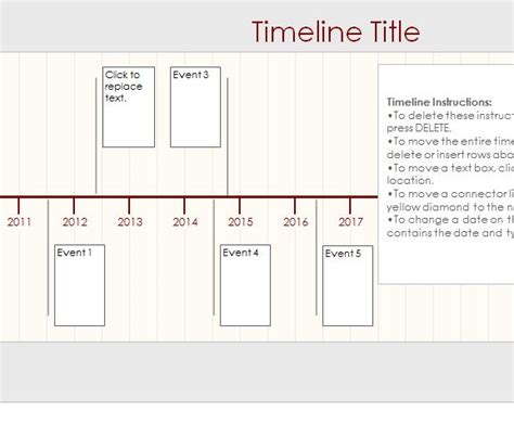 Timeline Template Sheet My Excel Templates