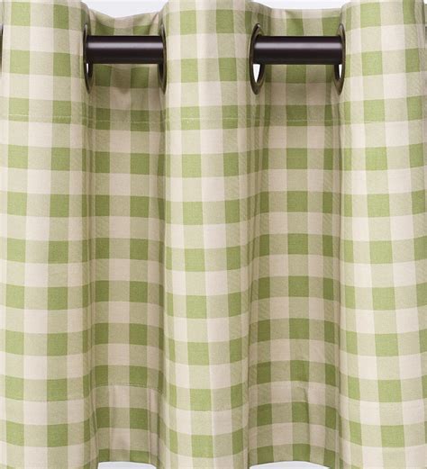Thermalogic Check Grommet Top Double Wide Curtain Pair 84l Sage