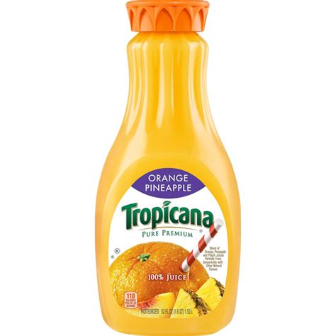 Tropicana 100 Juice Orange Pineapple Juice And Drinks Edwards