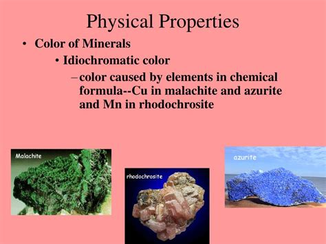 Ppt Physical Properties Of Minerals Powerpoint Presentation Free