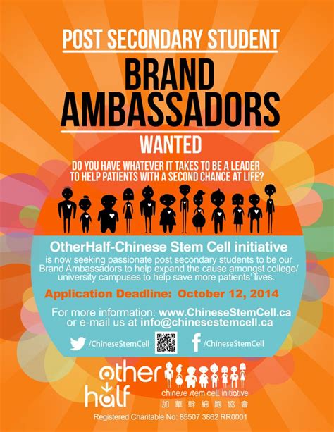 Brand Ambassador Program Chinesestemcell