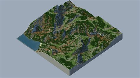🌍 Rocky Forest Custom Realistic Terrain Java And Bedrock Minecraft Map
