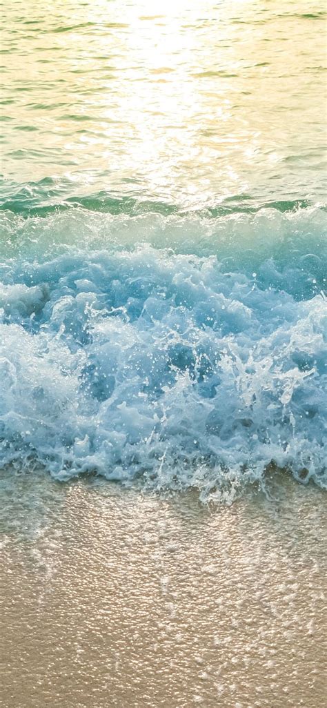 Beach Sea Waves Water Splash Foam 1242x2688 Iphone 11 Proxs