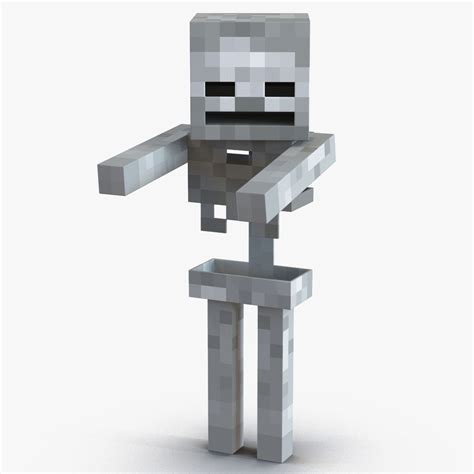 Minecraft Skeleton Rigged För Modo 3d Modell 29 Lxo Free3d