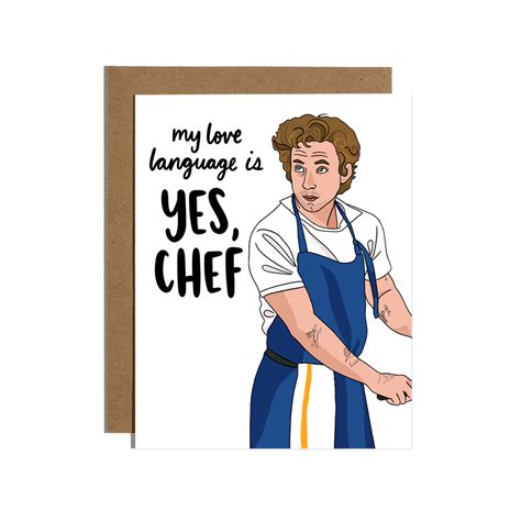 Yes Chef Love Language Card Brittany Paige