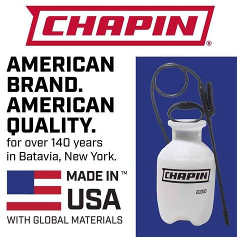 Chapin 20000 Garden Sprayer 1 Gallon Lawn Multi Purpose Pressure Pump